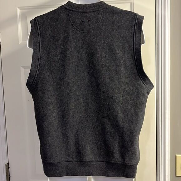 Greg Norman Heather Gray Sleeveless Golf V-Neck Vest- Medium - Picture 9 of 13